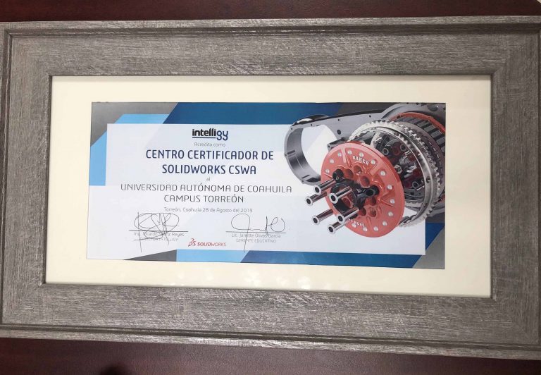 Es FIME Torreón Centro Certificador de Solidworks CSWA