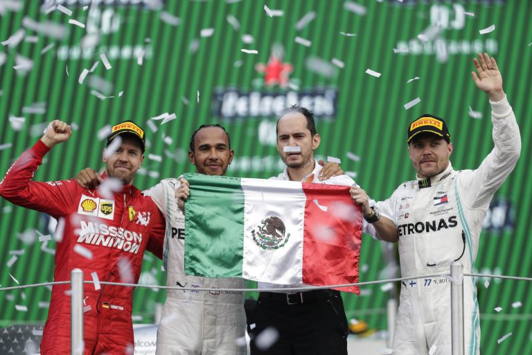 Hamilton gana el GP de México; ‘Checo’ termina 7mo, su mejor resultado en el país