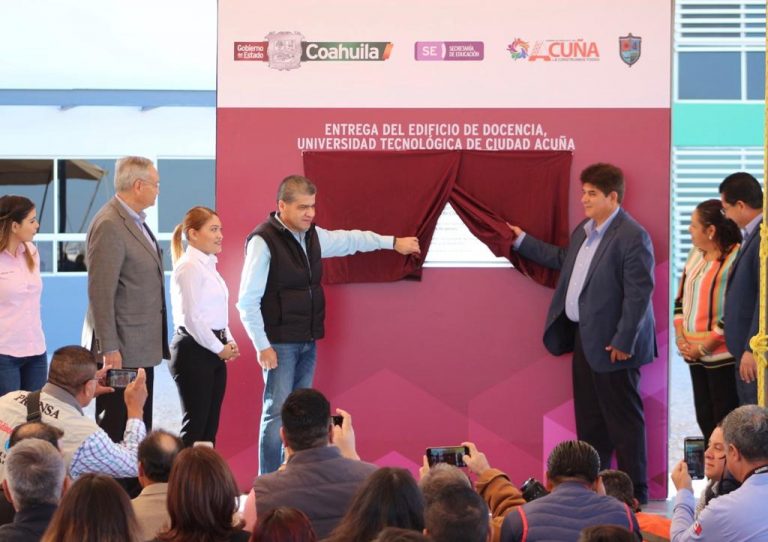 Con inversión de 80 mdp, entrega MARS edificio de la Universidad Tecnológica de Acuña