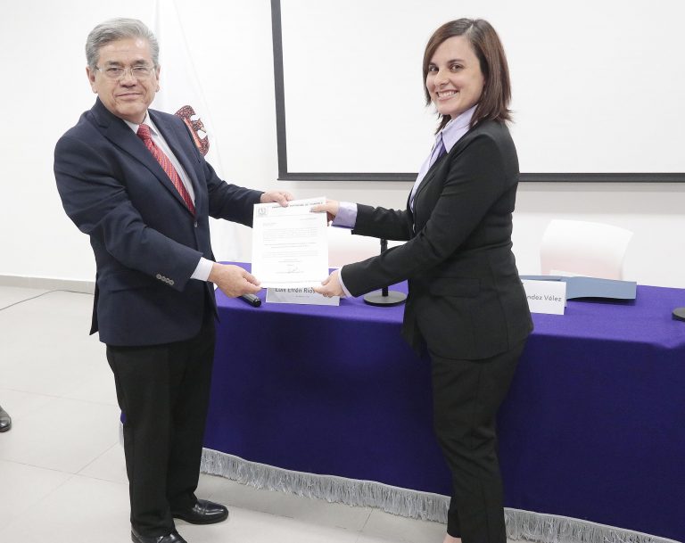 Entrega rector de la UA de C nombramiento a Irene Spigno como presidenta de la Academia Interamericana de Derechos Humanos   