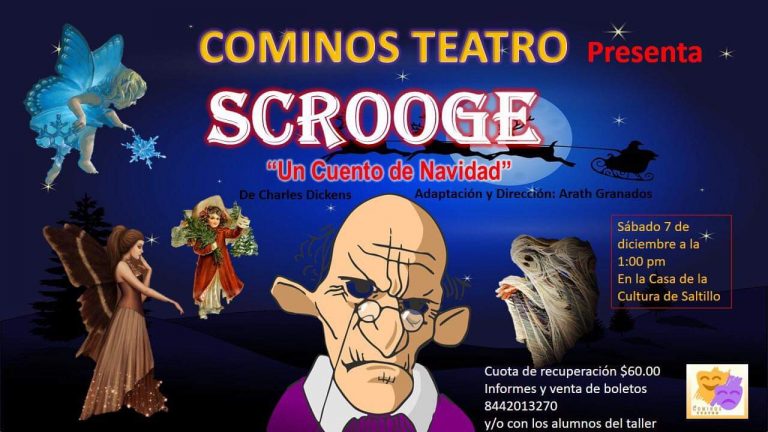 Presentarán la historia de «Scrooge» en Casa de la Cultura 