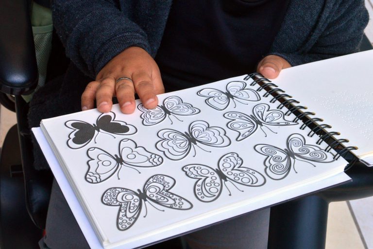 Crea estudiante mexicana libro en Braille para identificar colores