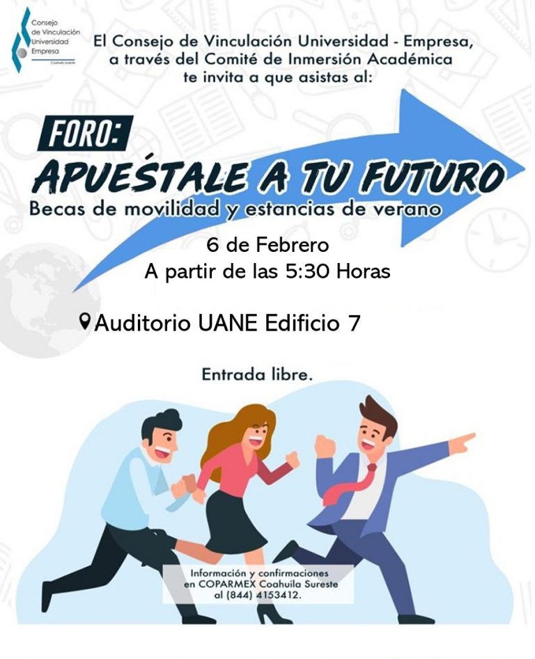 Invitan a estudiantes al Foro «Apuéstale a tu Futuro»