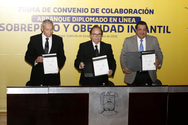 Firma UA de C convenio de colaboración con Secretaría de Salud por inicio del diplomado “Sobrepeso y Obesidad Infantil”