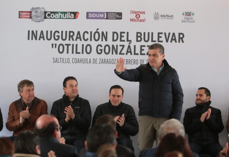 Miguel Riquelme inaugura vialidad de 39 mdp al suroriente de Saltillo