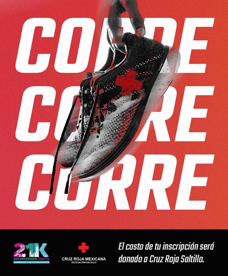 Invita Cruz Roja a correr con causa en el 21K Coahuila; buscan recursos para equipamiento de urgencias