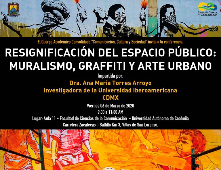 Invita FCC a la conferencia “Resignificación del Espacio Público: Muralismo, Graffiti y Arte Urbano”