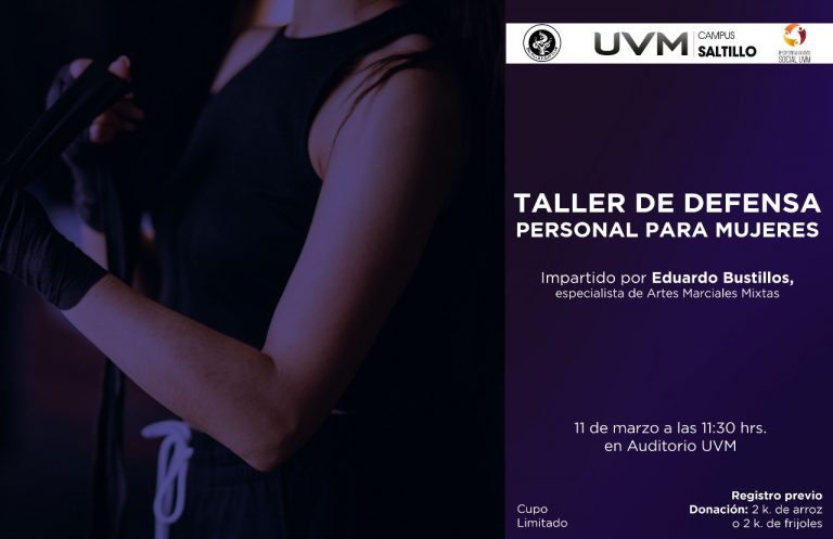 Ofrecerá UVM Taller de Defensa Personal Para Mujeres