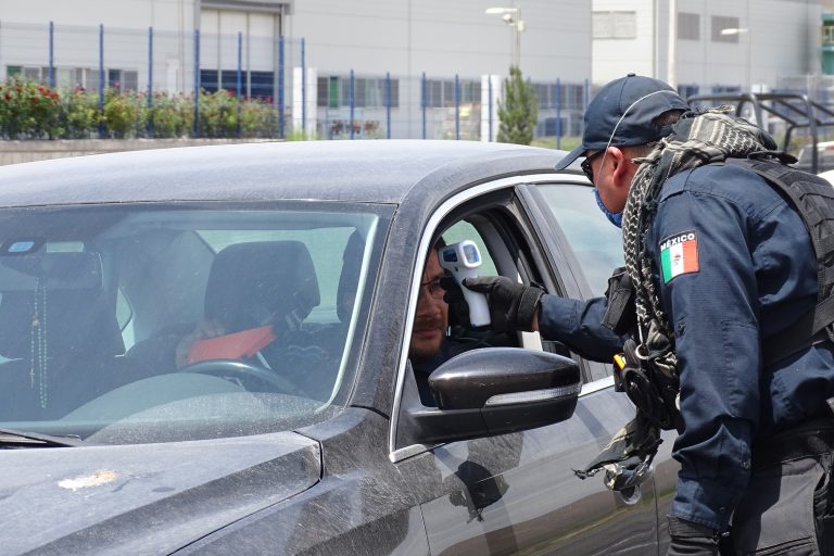 Instala seguridad pública de Ramos y Saltillo filtro de seguridad en carretera 57 hacia Monclova