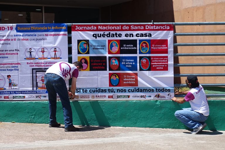 Salud Ramos Arizpe coloca en la ciudad información para conocer y detectar al COVID-19