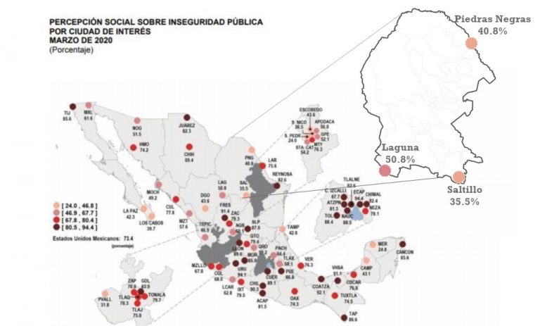 Destaca Coahuila en seguridad a nivel nacional