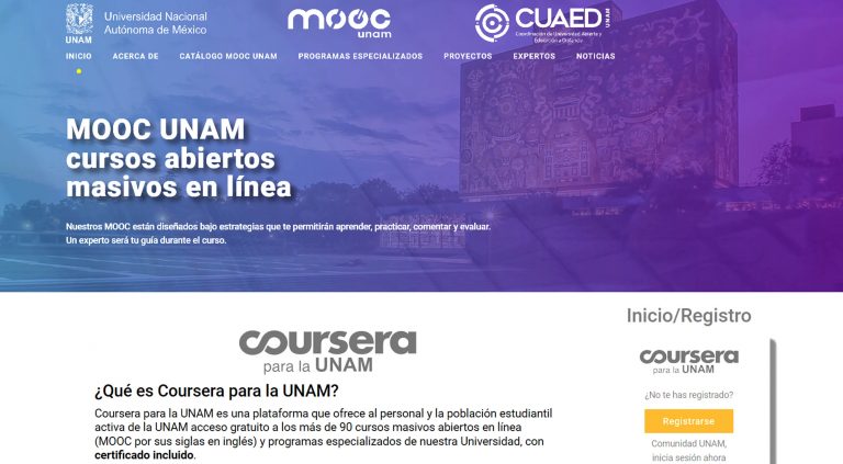 Coursera para la UNAM, más de 90 cursos masivos abiertos en línea