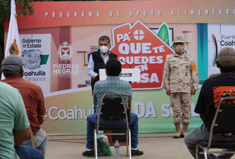 Entrega MARS apoyos alimentarios en Piedras Negras