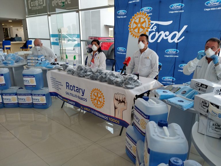 Entregarán Rotarios insumos por más de 300 mil pesos a hospitales de Saltillo y Ramos Arizpe   