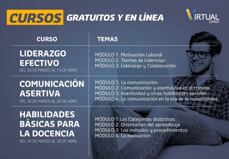 Realiza UA de C cursos gratuitos en la modalidad a distancia a través del campus virtual