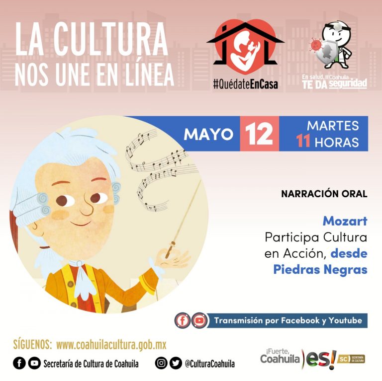 Conciertos, poesía, danza, talleres, teatro y más ofrece Coahuila con ‘la cultura nos une en línea’