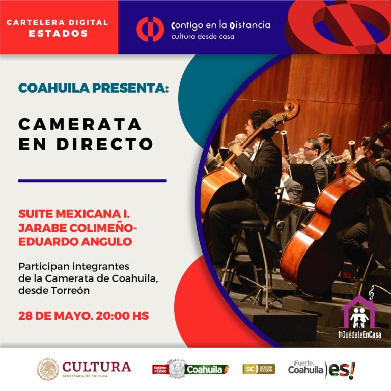 Cultura Coahuila presente en ‘contigo a la distancia’