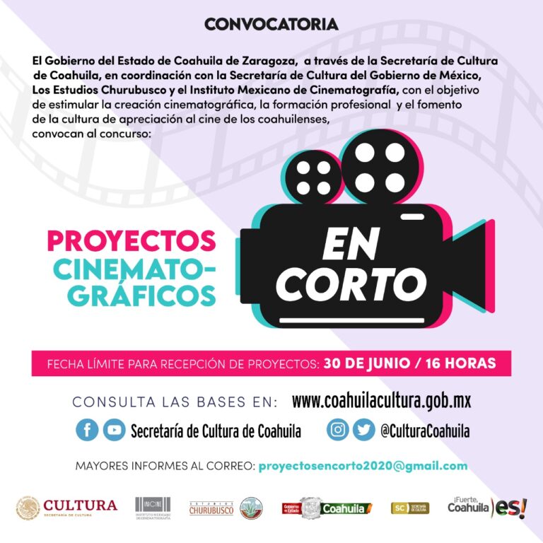 Mantiene Cultura Coahuila abiertas 3 convocatorias