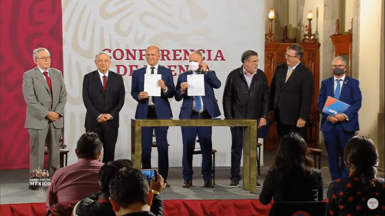 Gobierno de AMLO y UNOPS firman convenio para compra consolidada de medicinas en el extranjero