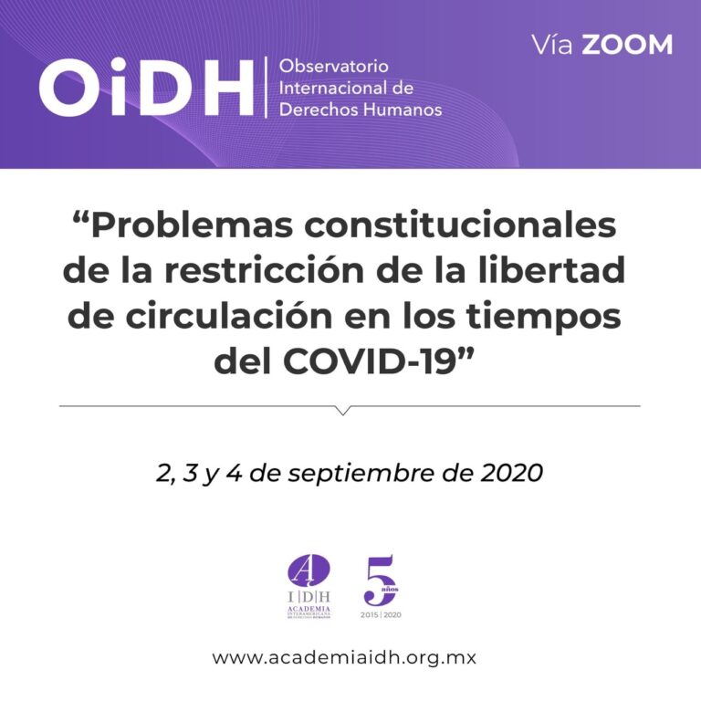 Invita UA de C y AIDH al Observatorio Internacional de Derechos Humanos en línea 