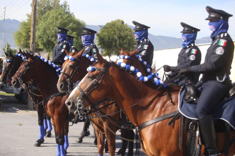 Fortalecen seguridad en Saltillo con agrupamientos Montado y Antimotines