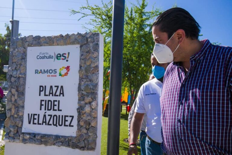 Rehabilita Chema Morales plaza pública Fidel Velásquez