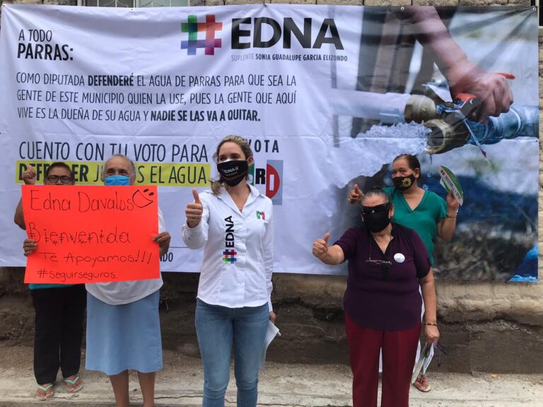 Firma Edna Davalos compromiso para cuidar el agua en Parras de la Fuente