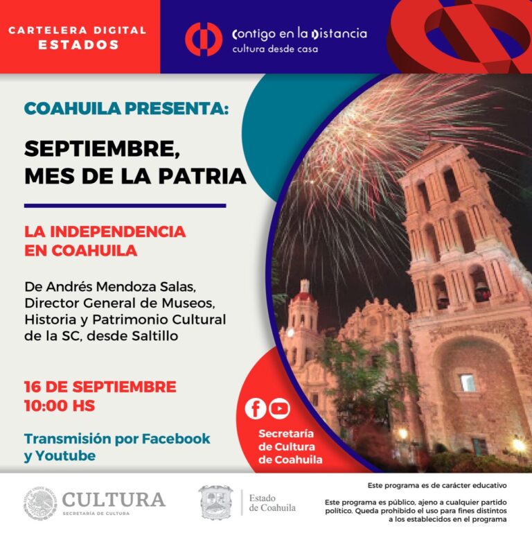 Con actividades culturales, celebra Coahuila Fiestas Patrias