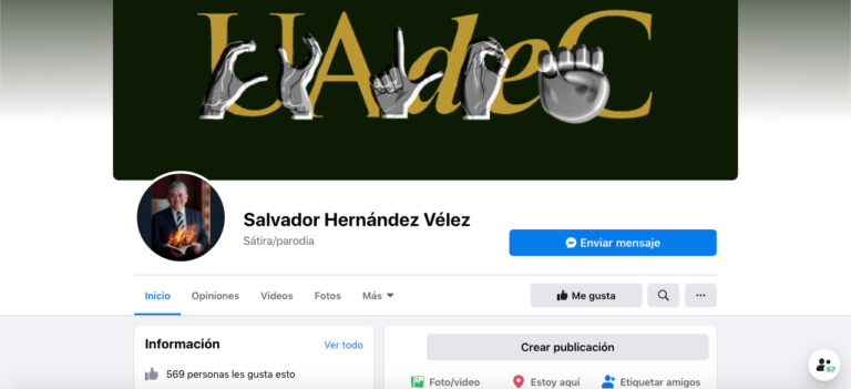 Denuncia UA de C página con perfil falso del rector Salvador Hernández Vélez 