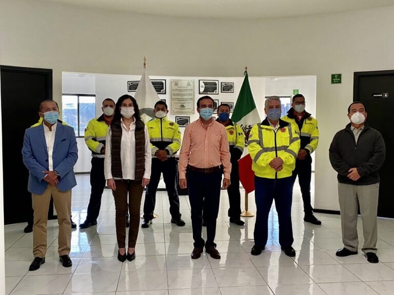 Bajo la nueva normalidad, AIERA y PC Ramos Arizpe llevaron a cabo simulacro contra incendios y primeros auxilios