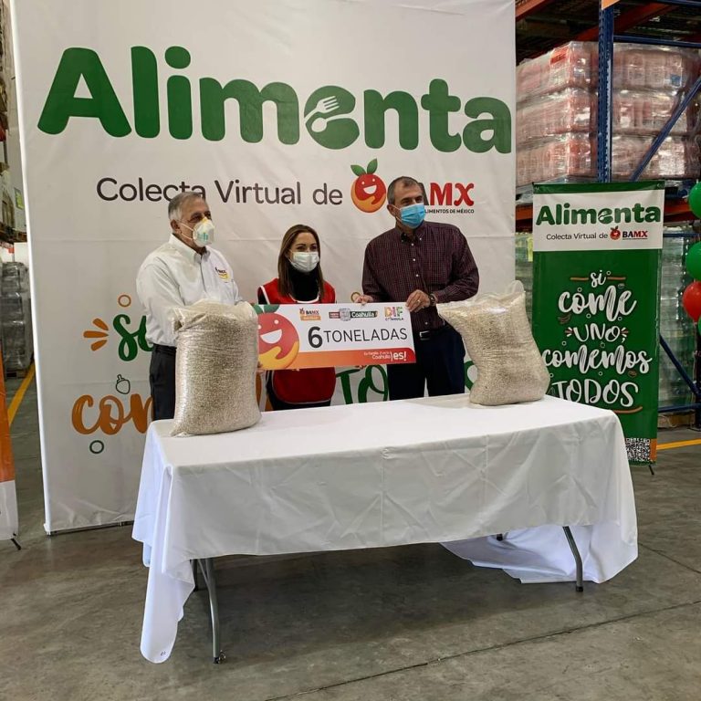 Entrega DIF Coahuila donativo de 6 toneladas al Banco de Alimentos de Saltillo