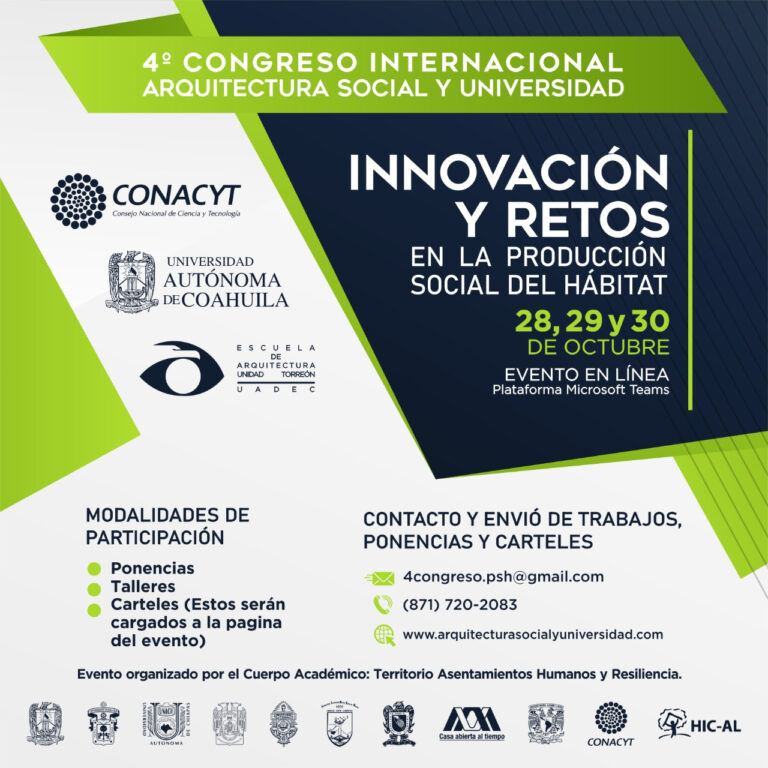 Tendrá Escuela de Arquitectura 4° Congreso Internacional 