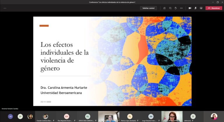 Imparten la conferencia «Los Efectos Individuales de la Violencia de Género» 