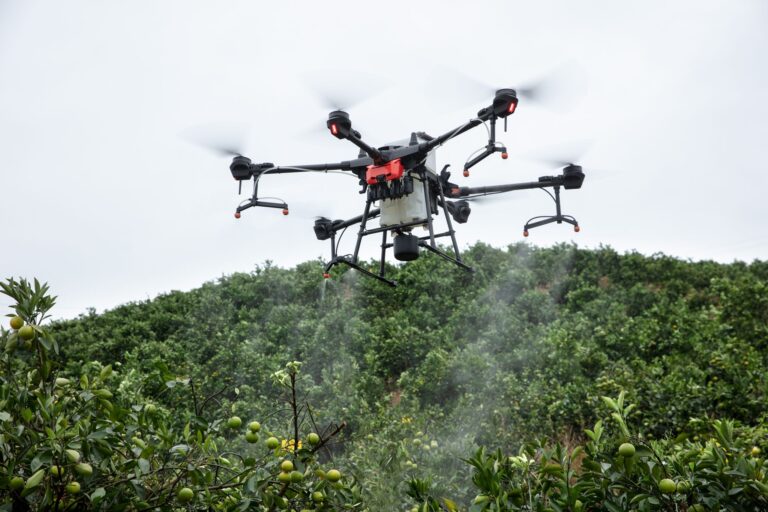 La agricultura inteligente con el dron Agras T20