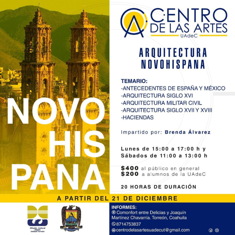 Participa en el curso “Arquitectura Novohispana” 