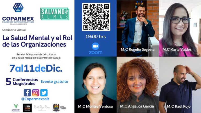 Participa en el seminario virtual «La Salud Mental y el Rol de las Organizaciones»