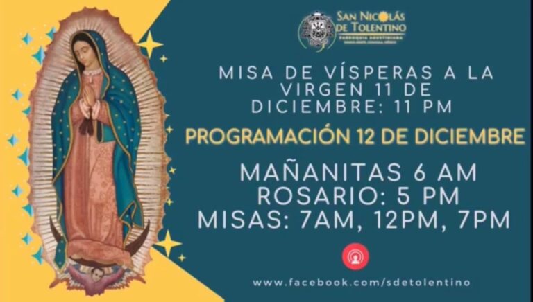 Invita párroco de Ramos Arizpe a celebrar a la Virgen de Guadalupe desde casa 