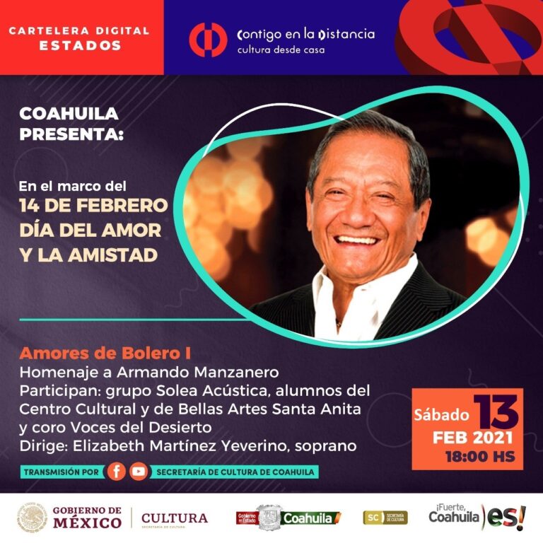 Invita cultura Coahuila a disfrutar de la música en línea este 13 y 14 de febrero