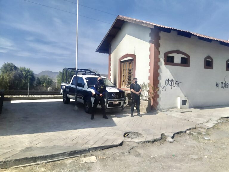 Policía Municipal vigila ‘La Estación’ en Ramos para evitar robos y vandalismo 