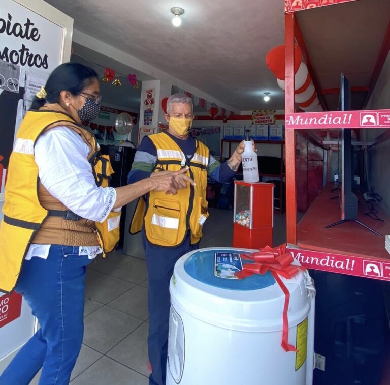 Vigilantes de la salud en Ramos van por las 800 visitas a comercios en febrero 