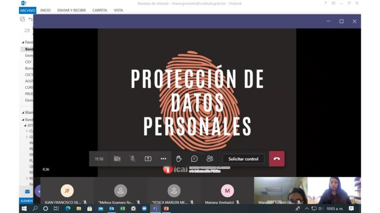 Personal del Gobierno de Coahuila recibe capacitación virtual del ICAI
