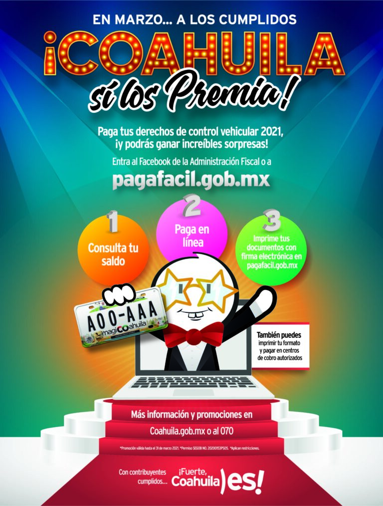 Hoy, último día para participar en el programa ‘A los cumplidos ¡Coahuila sí los premia!’