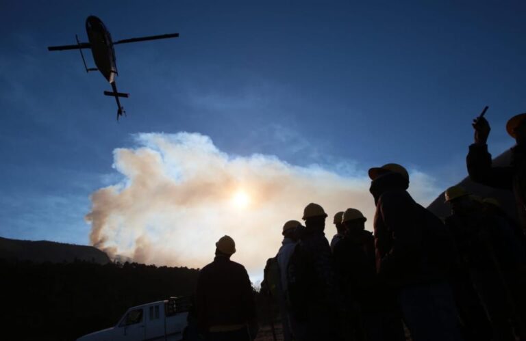 Al término de actividades, avance del control del incendio en la Sierra de Arteaga registra  15%