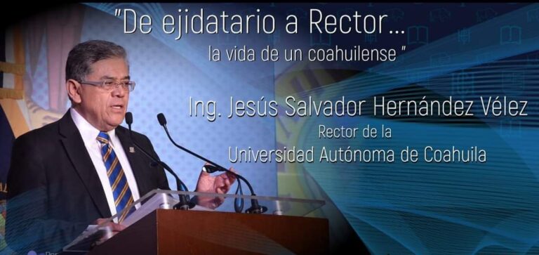 Comparte rector de la UAdeC su experiencia de vida en el ICH con la charla “De ejidatario a Rector” 