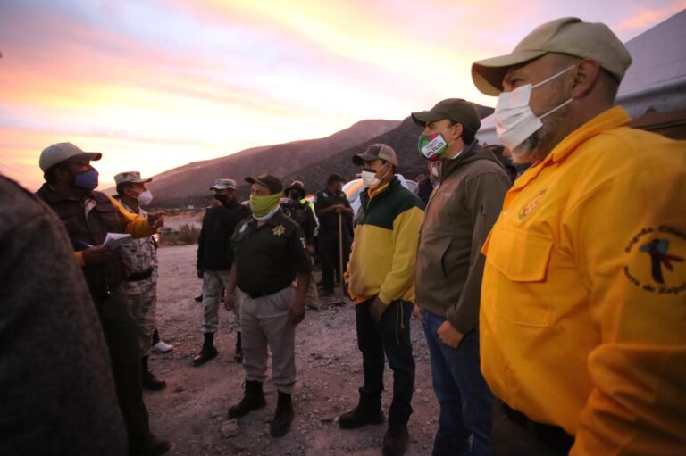 Continúan autoridades actividades contra el incendio en Zapalinamé