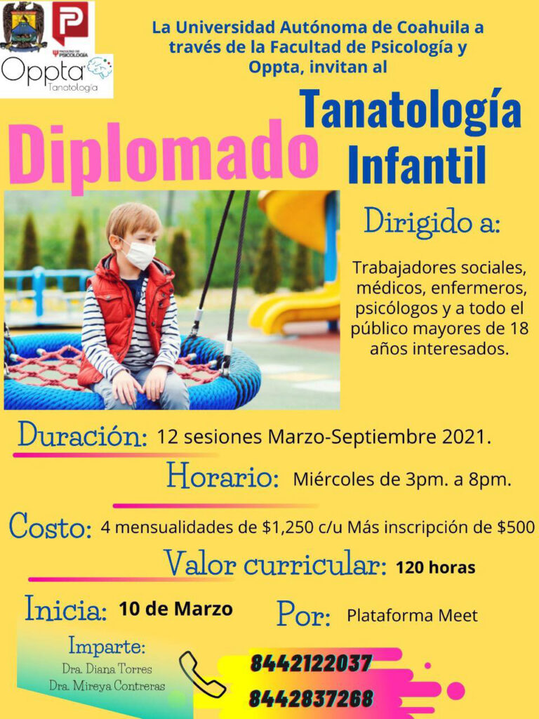 Cursa el diplomado virtual en Tanatología Infantil que ofrece la UA de C 