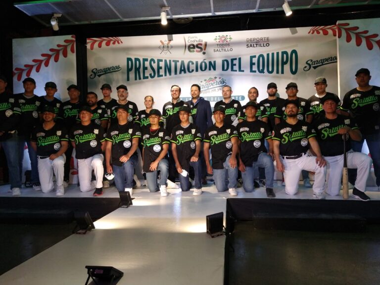 Presentan a equipo de béisbol «Saraperos Todos por Saltillo», de la Liga Norte de Coahuila