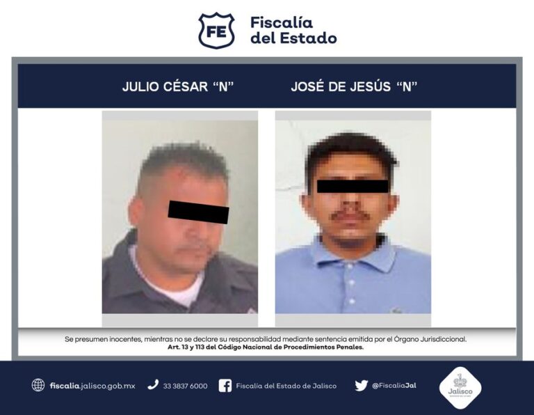 Dictan prisión preventiva a siete policías vinculados con desaparición de familia en Jalisco