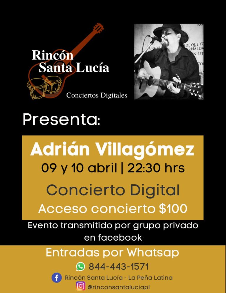 Invita Rincón Santa Lucía a su primer concierto virtual