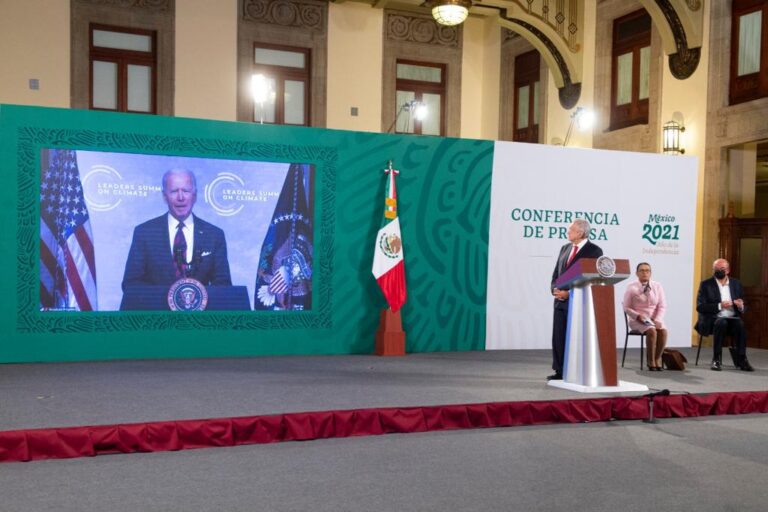 Sembrando Vida, acabar con exportación de petróleo y modernizar hidroeléctricas, los temas de Andrés López en cumbre climática de Biden